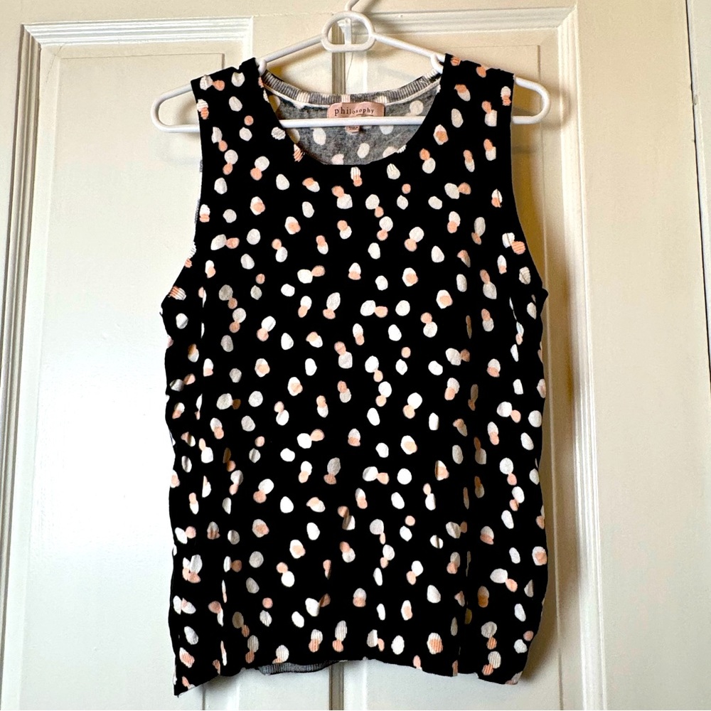 Sleeveless sweater blouse, by Philosophy, size xL